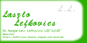 laszlo lefkovics business card